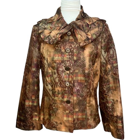 Dana Bachman Gathered Collar Jacket - Picture 1 of 7